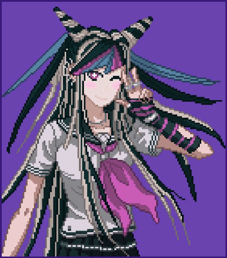 Ibuki Mioda Pixel Sprite - Olhe Wallpaper